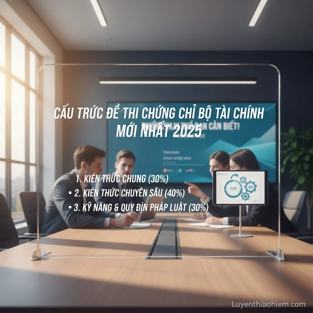 1. **Cấu trúc đề thi chứng chỉ Bộ Tài chính**